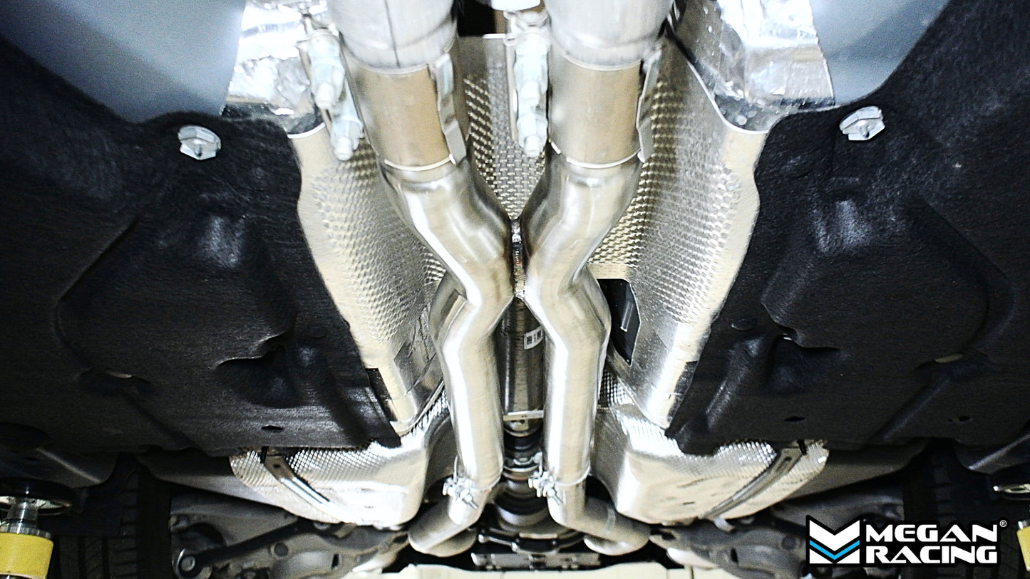 Megan Racing Mid Pipe (X-Pipe Style) For 15-23/24+ Ford Mustang 5.0 (GT, Dark Horse) S550/S650