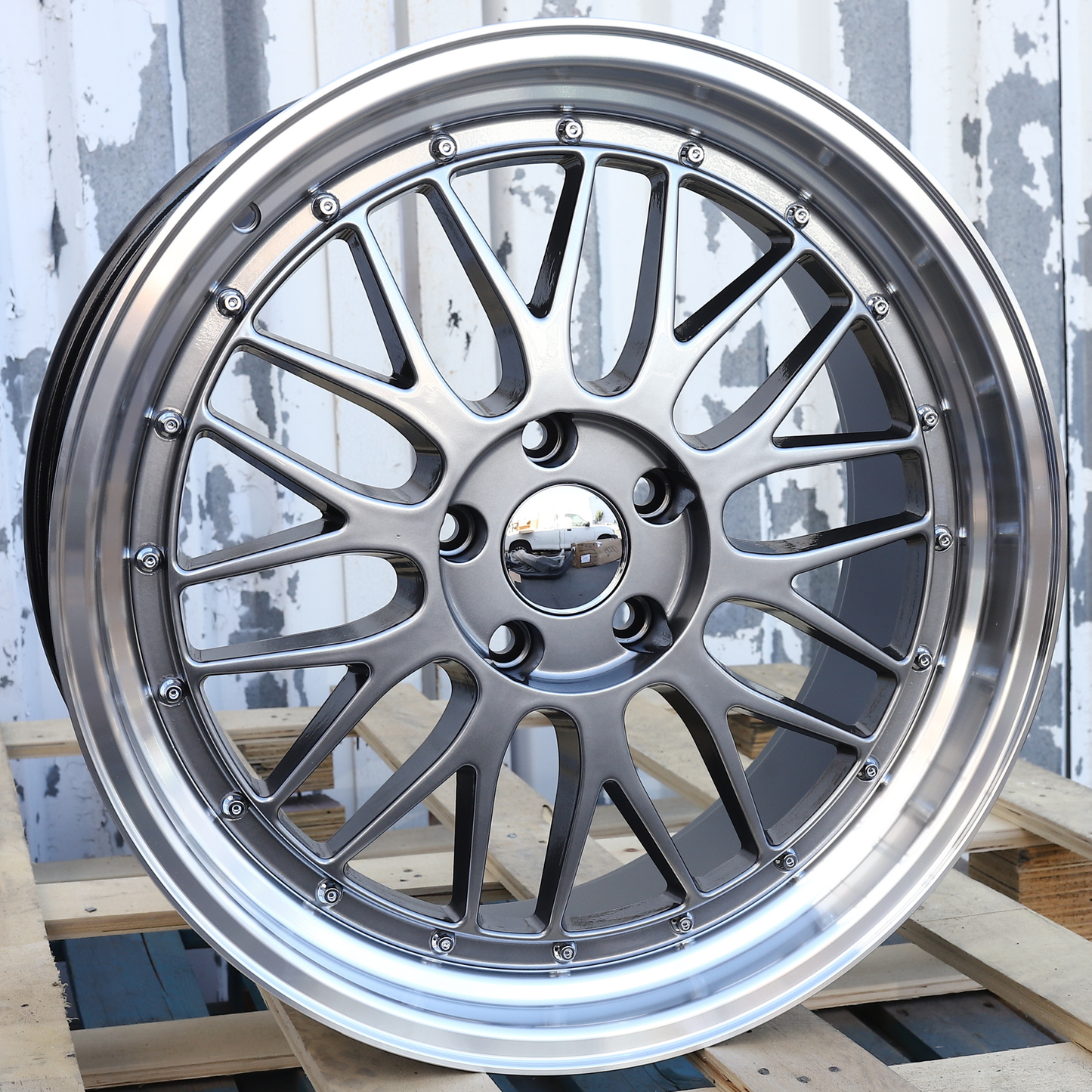 BBS LM Style Hyper Black Machined Lip | BTS-2