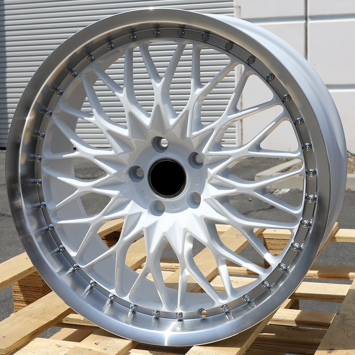 WKS-1 | Work VS-XV Style Wheels | White Machined Lip