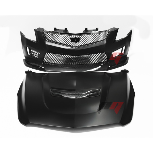 2013-2019 Cadillac ATS to ATS-V Style Front Bumper & Hood Conversion Kit