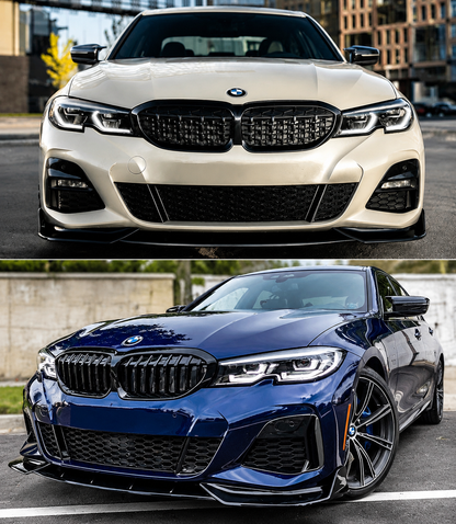 2019-2022 BMW G20 G28 3 Series 330i, M340i Front Bumper Splitter Lip