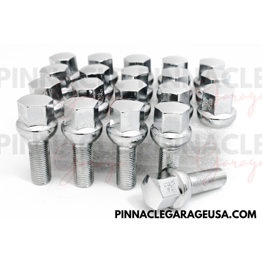 20pcs Chrome M12X1.25 Acorn 28MM Lug Bolts For Jeep Renegade 2015-2016