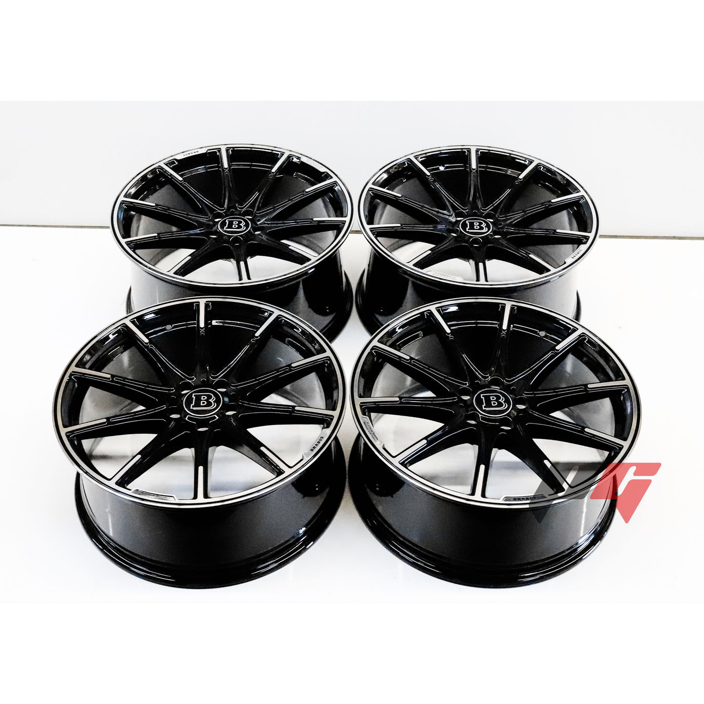 Mercedes Benz Wheels 19x8.5/19x9.5 (5x112) Black Machined fit S430 S500 S550 CL
