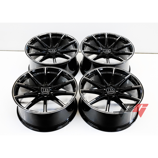 Mercedes Benz Wheels 19x8.5/19x9.5 (5x112) Black Machined fit S430 S500 S550 CL