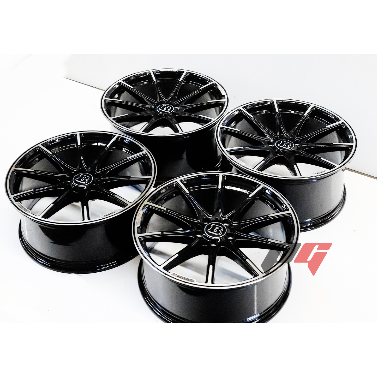 Mercedes Benz Wheels 19x8.5/19x9.5 (5x112) Black Machined fit S430 S500 S550 CL