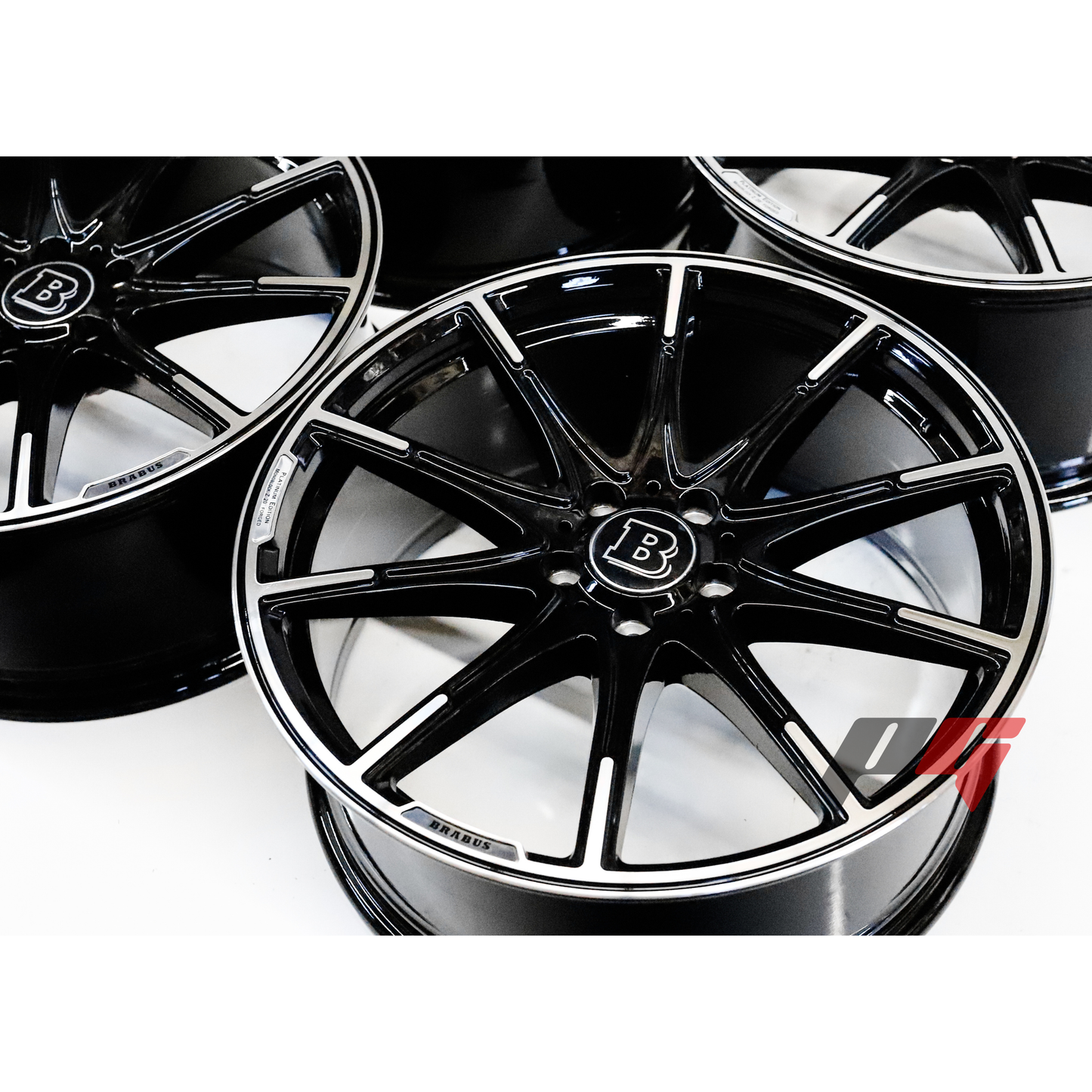 Mercedes Benz Wheels 19x8.5/19x9.5 (5x112) Black Machined fit S430 S500 S550 CL