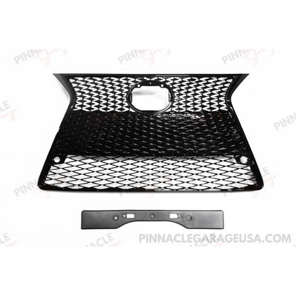 2014-2016 LEXUS IS200t IS250 IS350 F-Sport 3IS Front Upper Grille With Black Trim