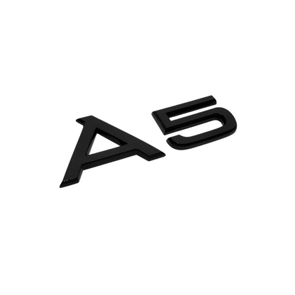 "A5" Gloss Black Raised Letter Emblem For Rear Trunk Lid Fits Audi