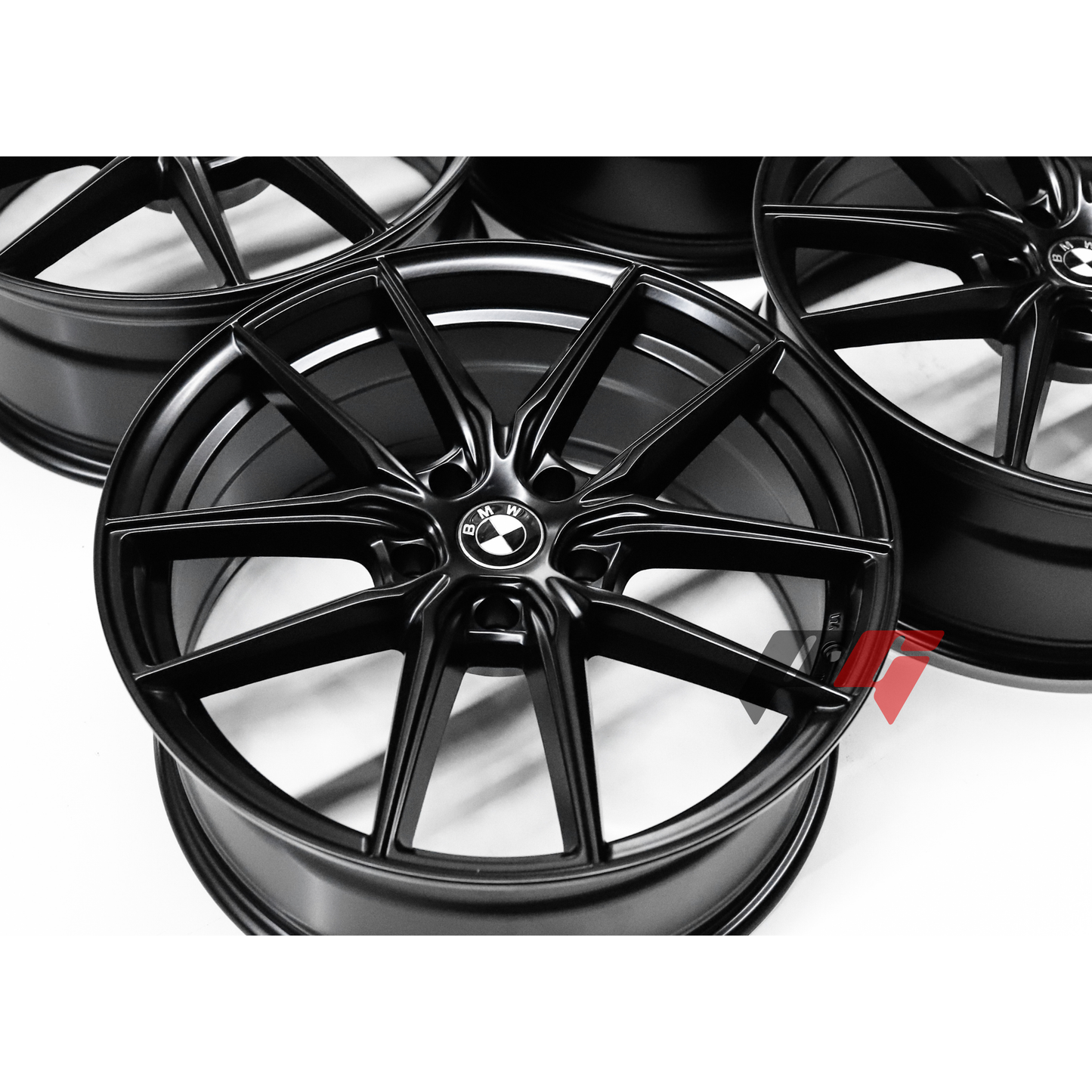 19"x8"+33 Black & Silver Flow Formed Wheels (5x120) for BMW