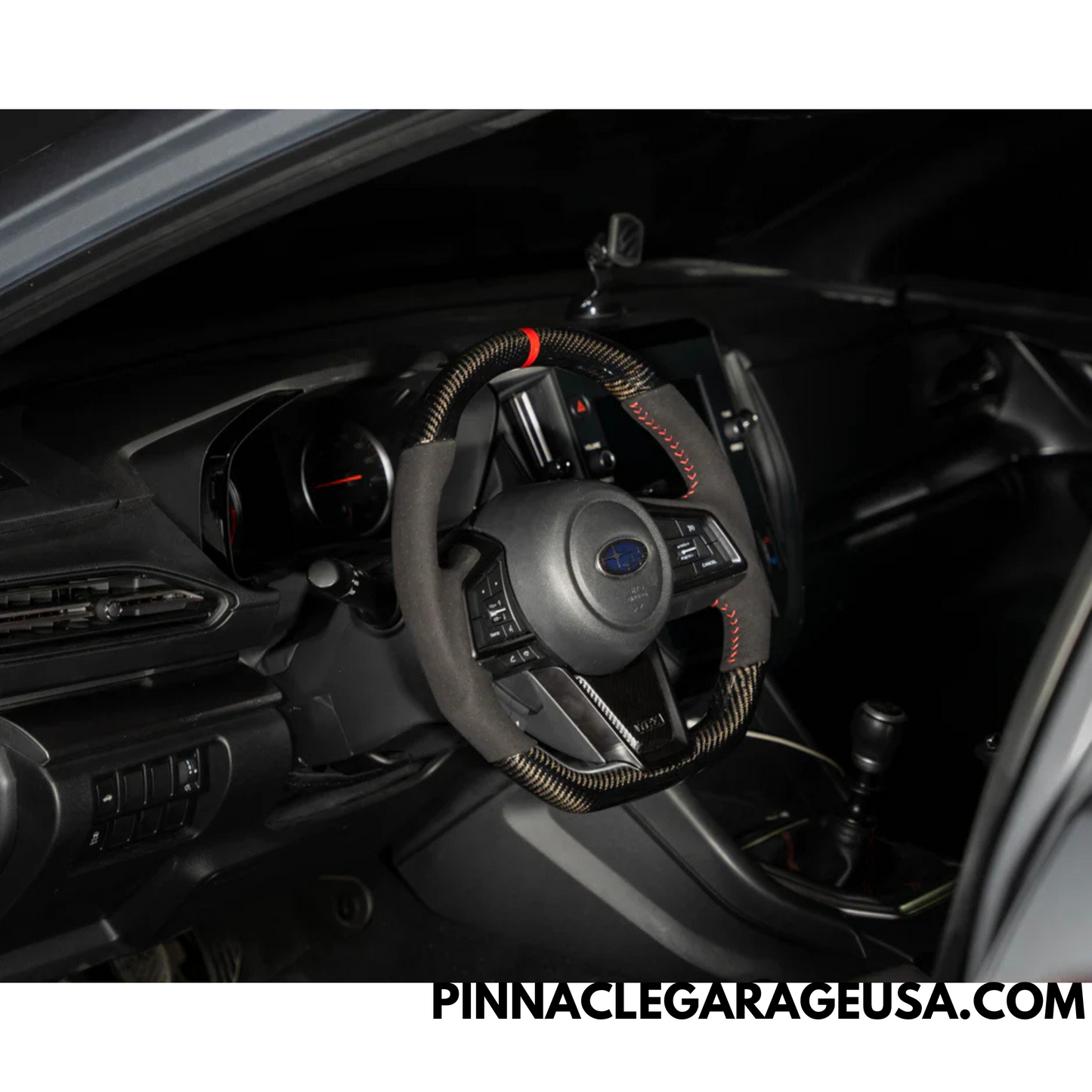 FactionFab Carbon and Suede Steering Wheel for 2022-2024 Subaru WRX