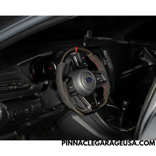 FactionFab Carbon and Suede Steering Wheel for 2022-2024 Subaru WRX