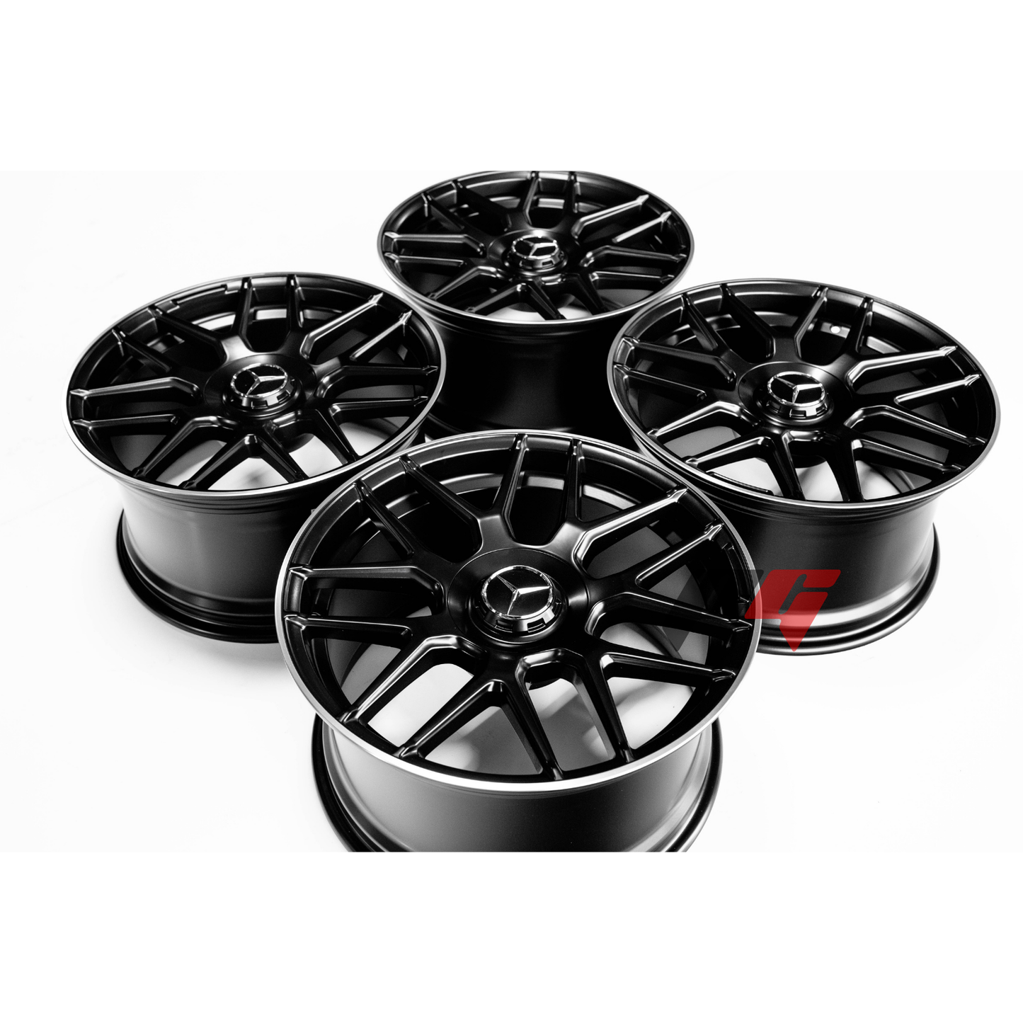 Mercedes Benz Wheels 20x8.5/20x9.5 5x112 Black Machined fit C E Class 250 280 300 350