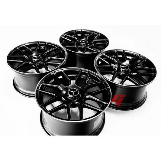 Mercedes Benz Wheels 20x8.5/20x9.5 5x112 Black Machined fit C E Class 250 280 300 350