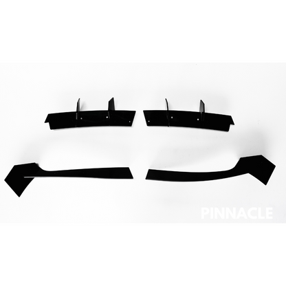 2018-2022 Ford Mustang Rear Bumper Lip Diffuser + Side Valance Panel