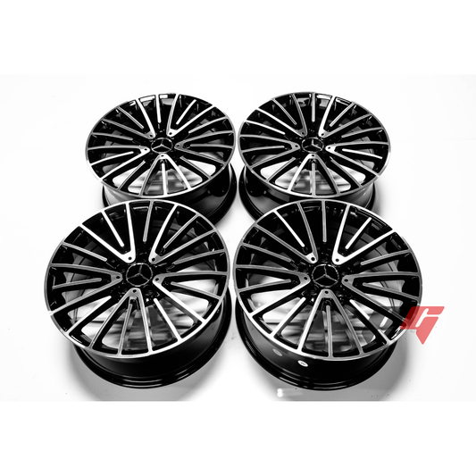 Mercedes Benz Wheels 19x8.5/19x9.5 5x112 Black Machined fit A Class B Class C Class 180 200 220 300 400