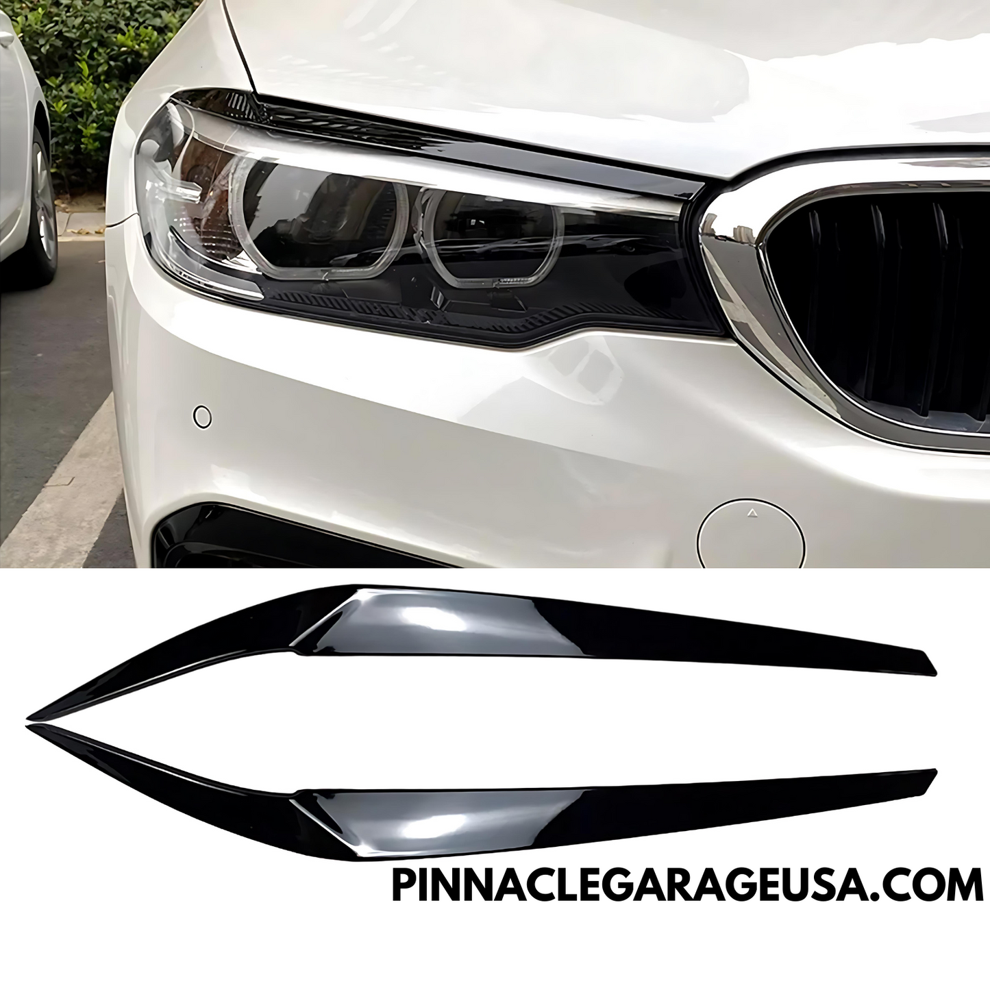 2018-2020 BMW G30 5 Series Front Headlight Eyebrow Trim