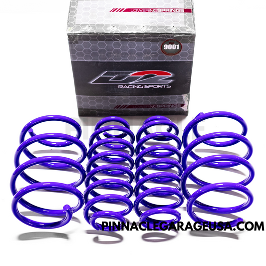 D2 Racing PRO Lowering Springs 2.0"F / 2.0"R For 2018-2022 Toyota Camry FWD