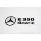 Mercedes W212 E350 4MATIC Gloss Black Emblem Pack