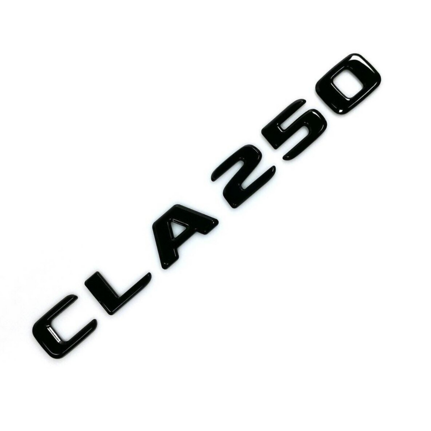 "CLA 250" Gloss Black Raised Letter Emblem For Rear Trunk Lid Fits Mercedes C Class