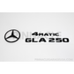 Mercedes-Benz W156 X156 GLA250 4MATIC Gloss Black Emblem Pack