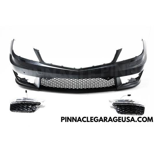 2012-2015 Mercedes Benz W204 C-Class To Amg Style Front Bumper Conversion Kit w/ Fog Lights