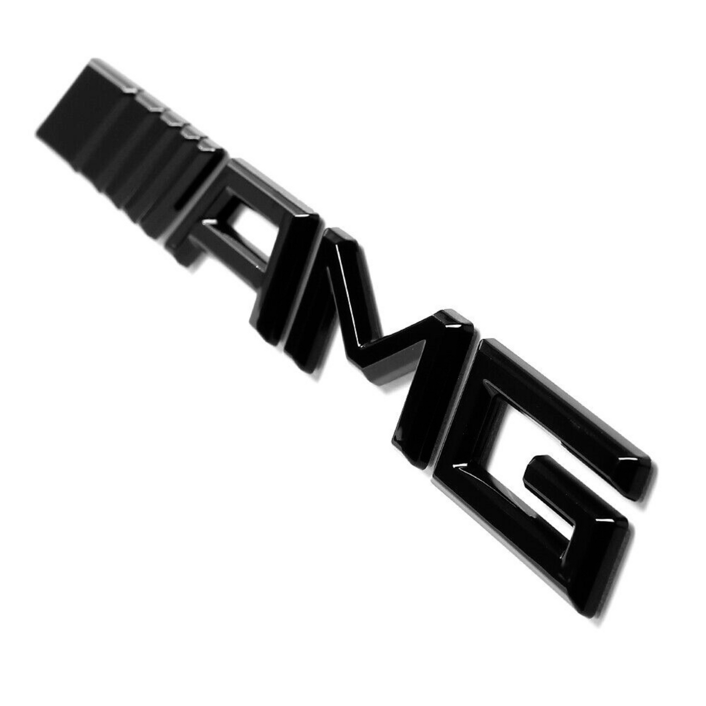 "AMG" Gloss Black Raised Letter Emblem For Rear Trunk Lid Fits Mercedes A C E G S SLK