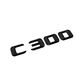 "C300" Gloss Black Raised Letter Emblem For Rear Trunk Lid Fits Mercedes C Class