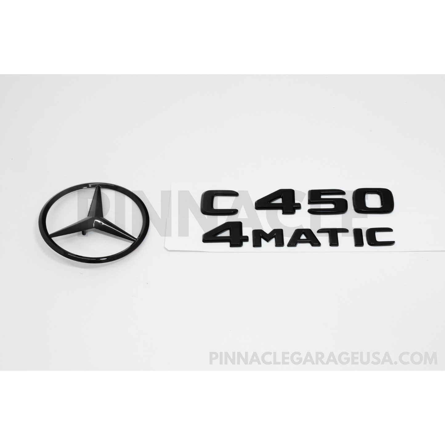 Mercedes-Benz W205 C450 AMG Gloss Black Emblem Pack