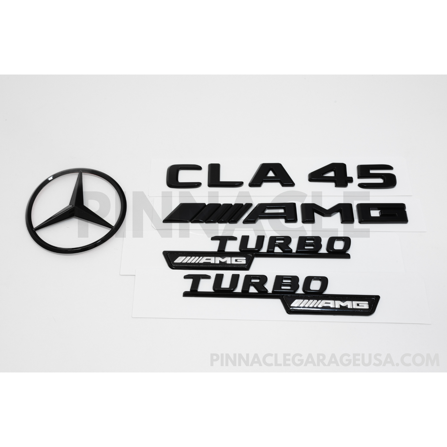 Mercedes-Benz C117 W117 CLA45 AMG Gloss Black Emblem Pack