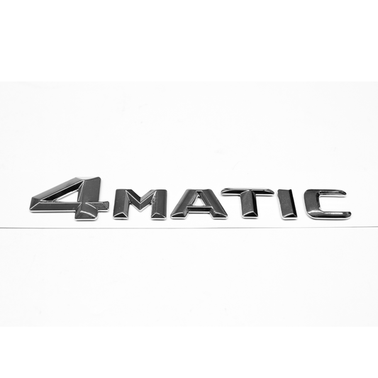 "4MATIC" Chrome Raised Letter Emblem For Rear Trunk Lid Fits All Mercedes-Benz Models