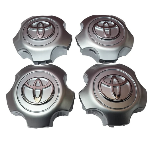 (Set of 4) Hubcaps for 16" Inch Factory Wheels Rims 2001-2006 Toyota Highlander Silver Hubcaps