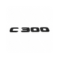 "C300" Gloss Black Raised Letter Emblem For Rear Trunk Lid Fits Mercedes C Class