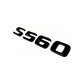 "S560" Gloss Black Raised Letter Emblem For Rear Trunk Lid Fits Mercedes S Class