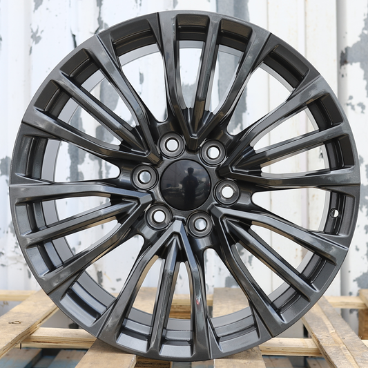 22x9" Gray Wheels (6x139.7) Fits Chevy Tahoe Suburban GMC Yukon Cadillac Escalade