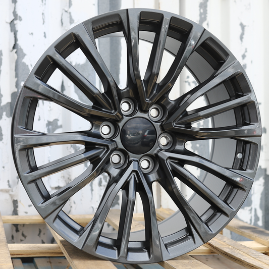 22x9" Gray Wheels (6x139.7) Fits Chevy Tahoe Suburban GMC Yukon Cadillac Escalade
