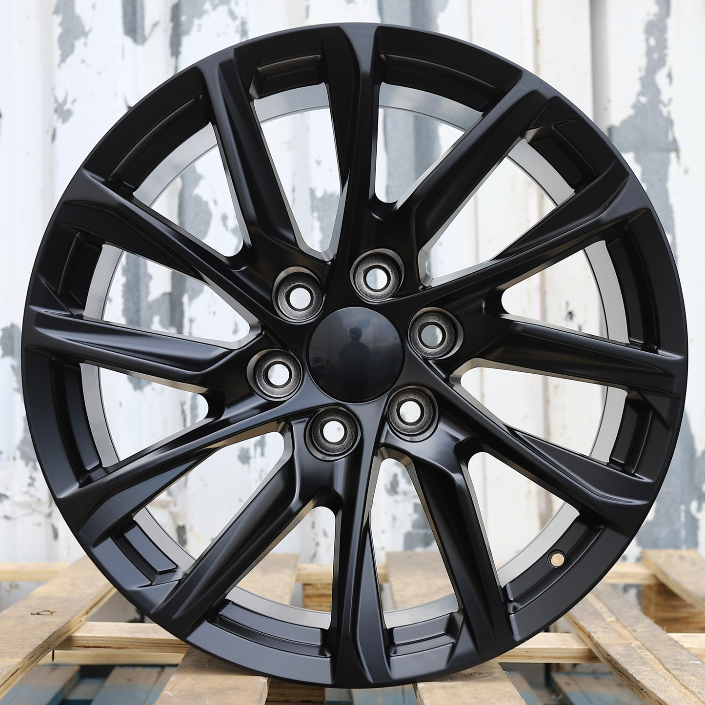 22x9" Matte Black Wheels (6x139.7) Fits Chevy Tahoe Suburban GMC Yukon Cadillac Escalade