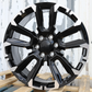 22x9" Black Machined Wheels (6x139.7) Fits Chevy Tahoe Suburban GMC Yukon Cadillac Escalade