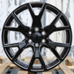 22x9" Black Milled Wheels (6x139.7) Fits Chevy Tahoe Suburban GMC Yukon Cadillac Escalade