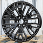 22x9" Black Milled Wheels (6x139.7) Fits Chevy Tahoe Silverado GMC Sierra Yukon Cadillac Escalade