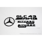 Mercedes-Benz X253 GLC43 AMG Gloss Black Emblem Pack