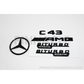 Mercedes-Benz W205 C43 AMG Gloss Black Emblem Pack