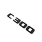 "C300" Gloss Black Raised Letter Emblem For Rear Trunk Lid Fits Mercedes C Class