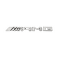 "AMG" Chrome Raised Letter Emblem For Rear Trunk Lid Fits Mercedes A C E G S SLK