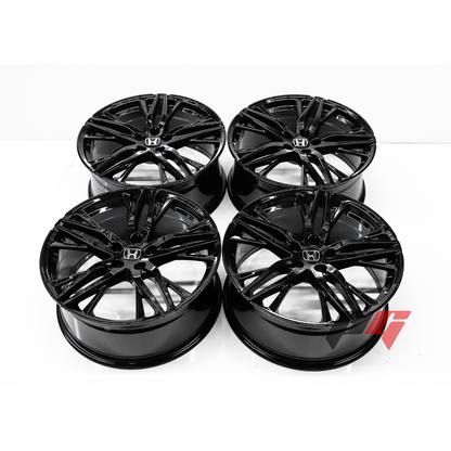 Gloss Black Wheels 18x8.5" ET45 (5x114.3) Fits Honda Accord, Civic, Passport, Odyssey, CR-V, HR-V