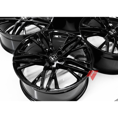 Gloss Black Wheels 18x8.5" ET45 (5x114.3) Fits Honda Accord, Civic, Passport, Odyssey, CR-V, HR-V