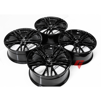 Gloss Black Wheels 18x8.5" ET45 (5x114.3) Fits Honda Accord, Civic, Passport, Odyssey, CR-V, HR-V