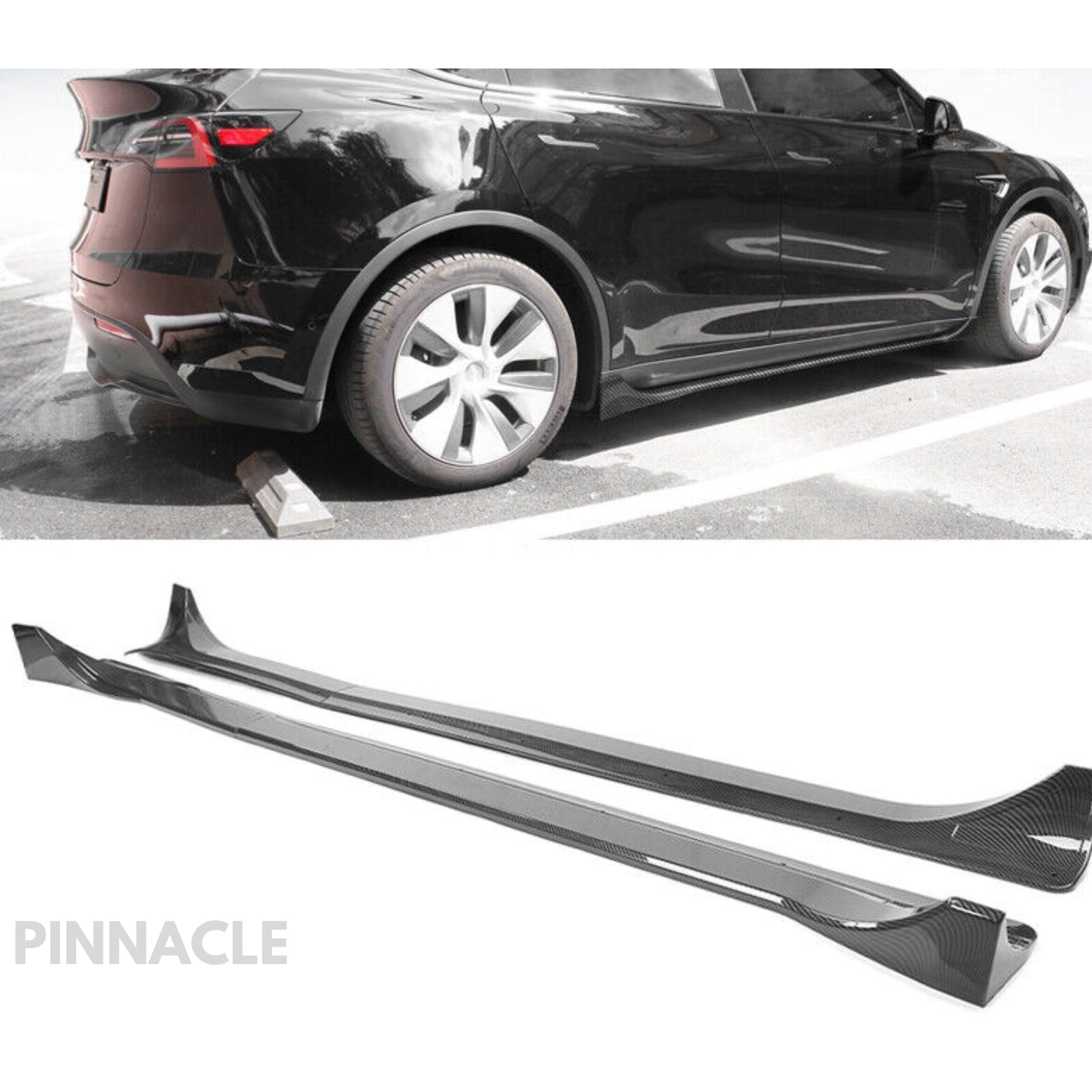 2020-2023 Tesla Model Y Side Skirts Extension Splitter Rocker Panel ...