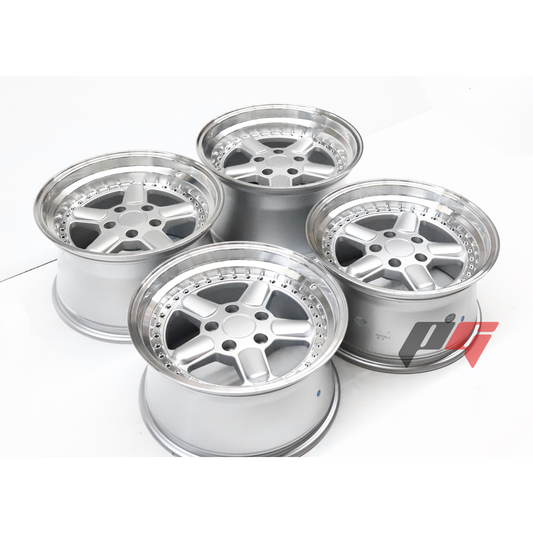 AC Schnitzer Type 1 Style Wheels 17x9/17x10 (5x120) Silver Machined Lip For BMW