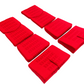 BRIDE Replacement Recliner Seat Cushion Pads – Red Gradation Logo (3-Piece Set)