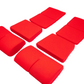 BRIDE Replacement Non-Recliner Fixed Back Seat Cushion Pads – Red (3-Piece Set)